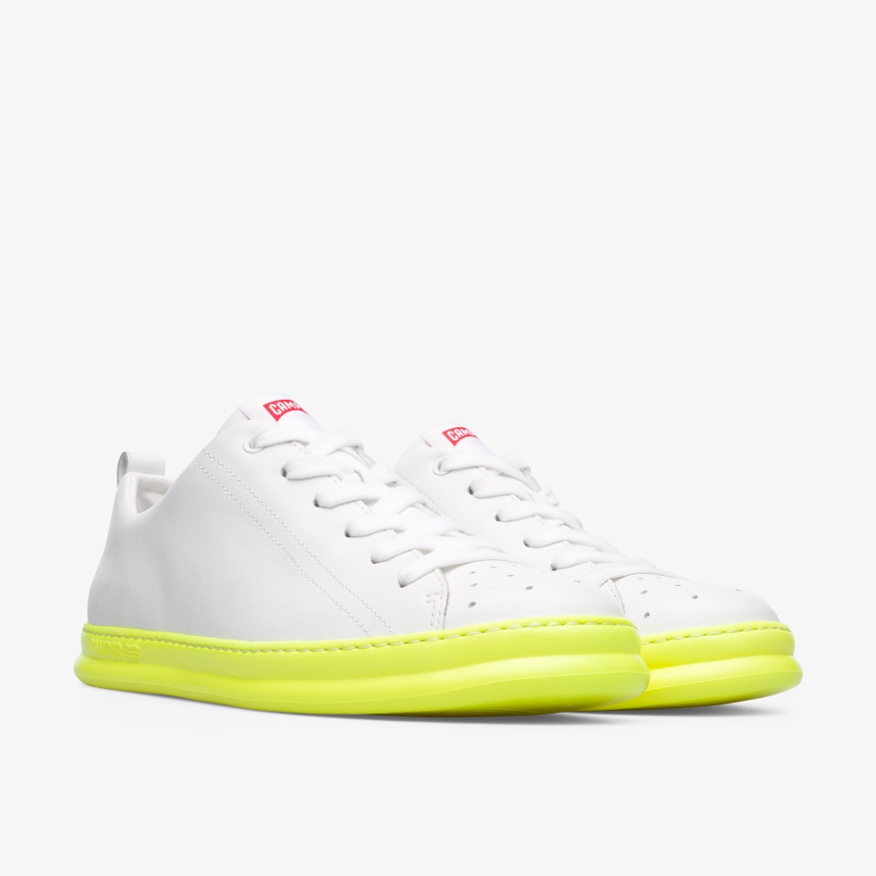 Tenis Camper Runner Hombre - Blancas/Amarillo | Camper Online + 5412FOAYG